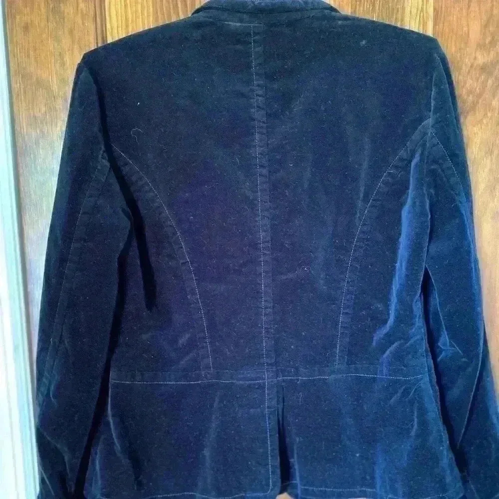G.H. Bass &Co. Stretch Black Velvet  Blazer Size S - Picture 9 of 11